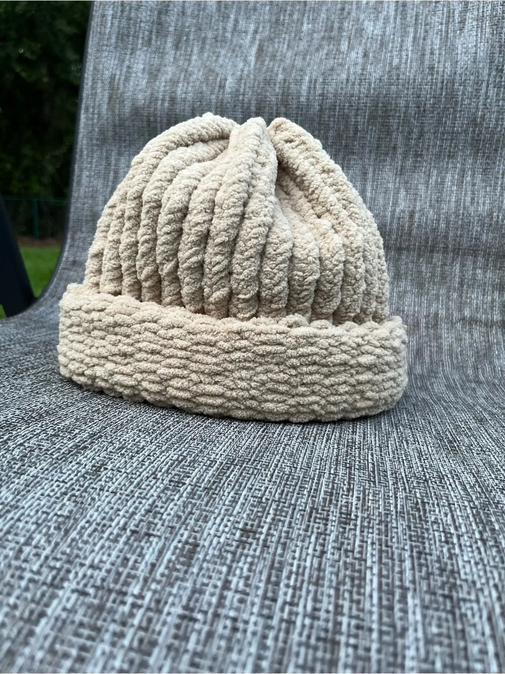 Kids Cozy Sherpa Beanie Hat - Cream